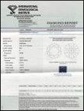 Gemmologisches Zertifikat, Diamantenzertifikat IGI Nummer S2A61573