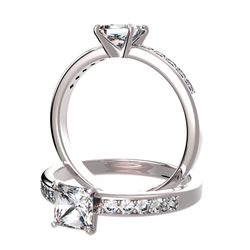 Pav�-ring diamant 4 Krappen
