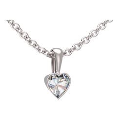Anh�nger diamant Geschlossene Fassung, Schlaufe