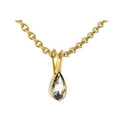 Anh�nger diamant Geschlossene Fassung, Doppelschlaufe