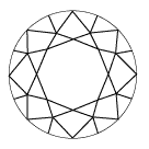 Missgestaltete Facette Diamanten Missgestaltete Facette Diamanten