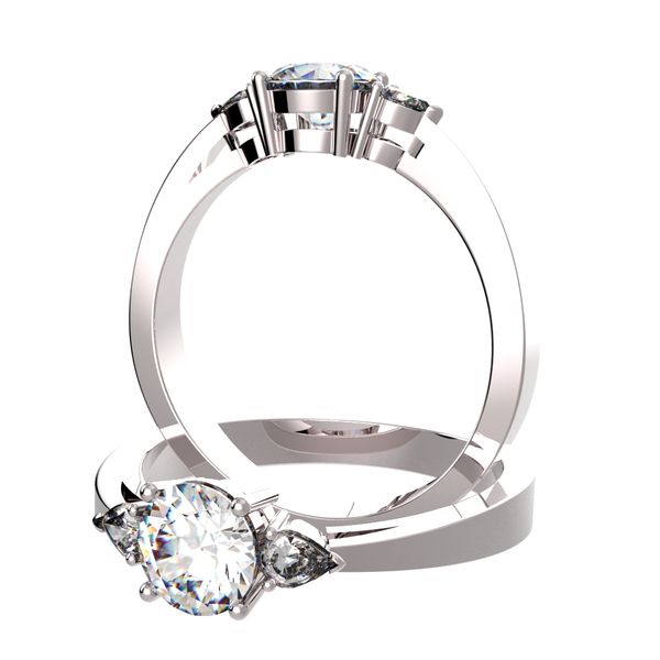 Diamant Épaulé-Ring Diamant Épaulé-Ring